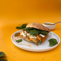 Curried Tofu Banh Mi Sandwich