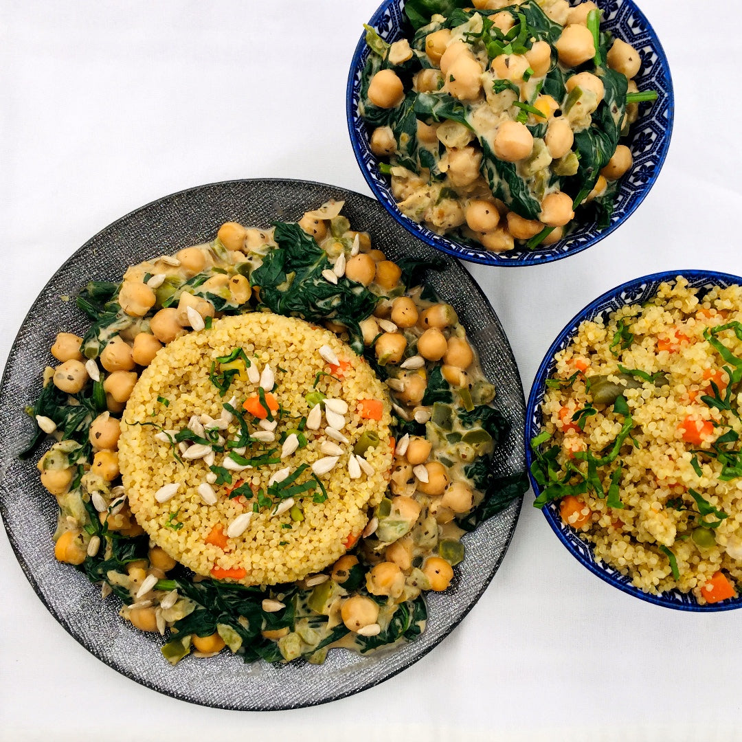 Creamy Carribean Chickpeas