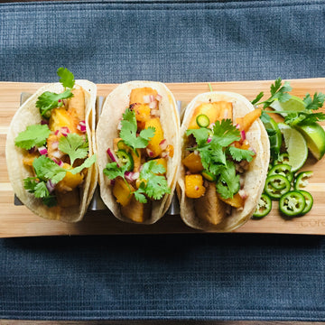Korean BBQ Tacos with Mango Salsa