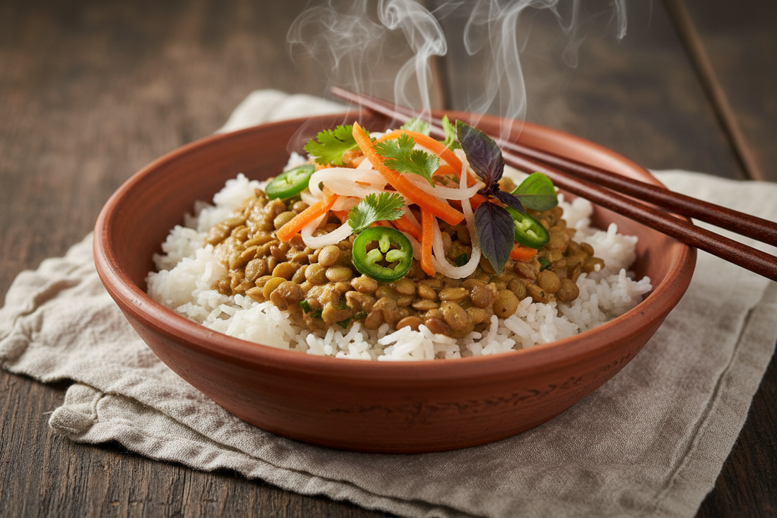 Vietnamese Lentil Bowl