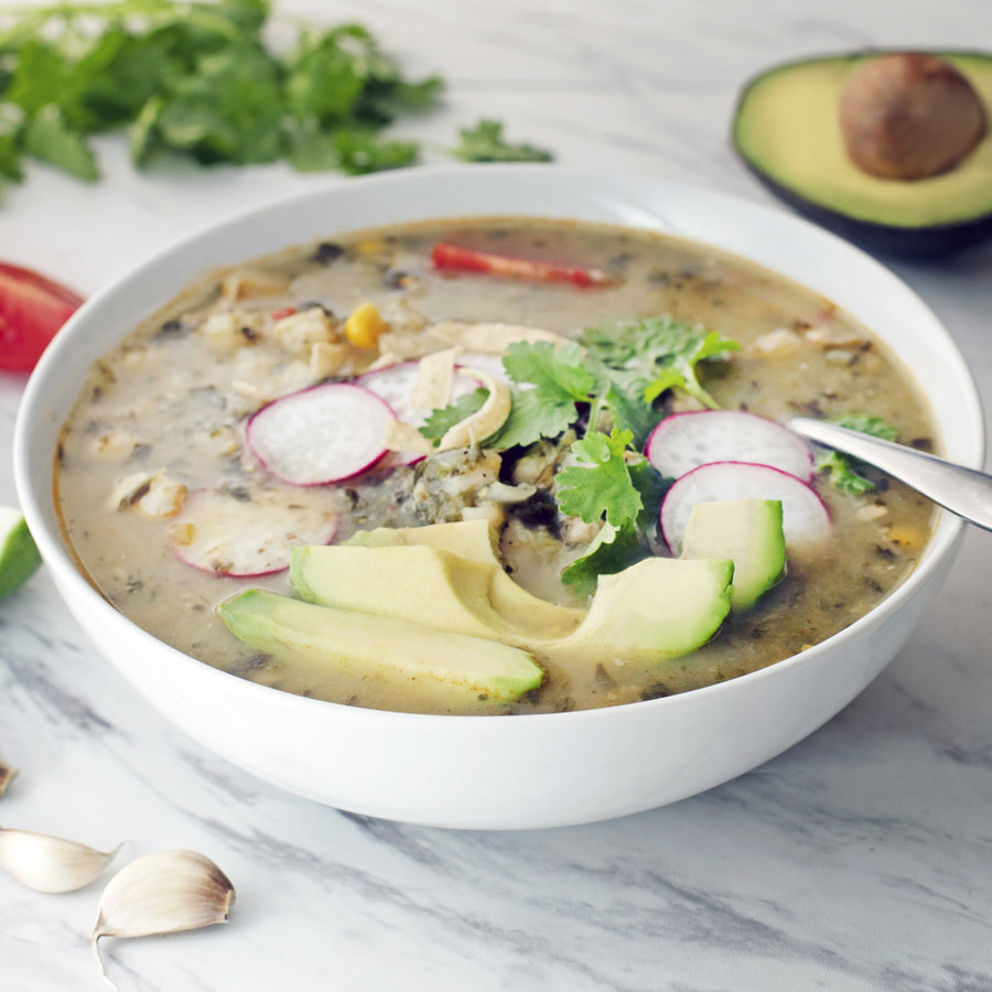 Cuban Black Bean Soup with Mango Salsa